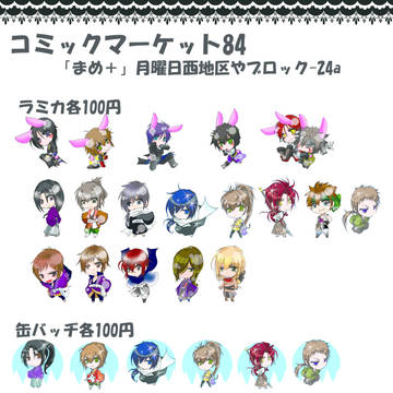 コミックマーケット84 お品書き