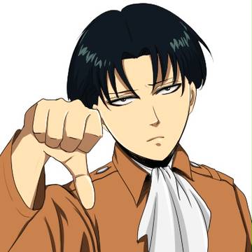 リヴァイ兵長 is grumpy :-P