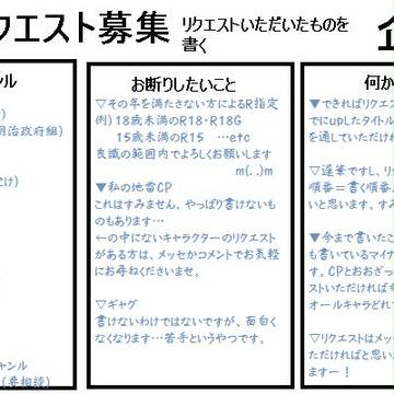【マイナー物書きが】小説リクエスト【募集してみた】