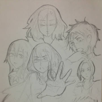 進撃のラフ絵