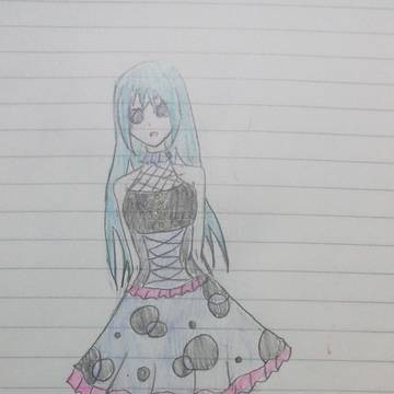 [初投稿]　ゴスロリチックに描いてみました！！