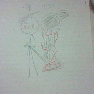 ニコブサ君を初めてリアルで描いてみた