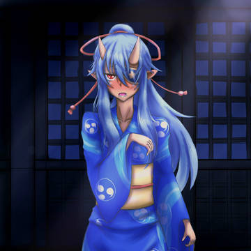 浴衣ライヤさん（背景無し差分付き）
