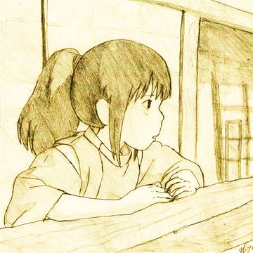 千と千尋の神隠し　模写った