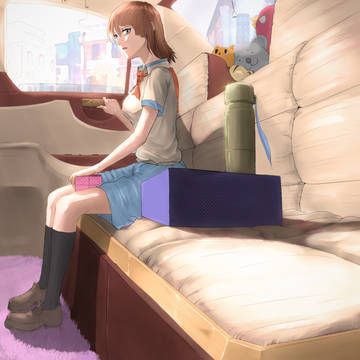 車內の娘