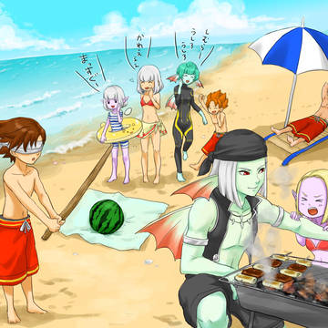 チムメンと海へ行ったら。