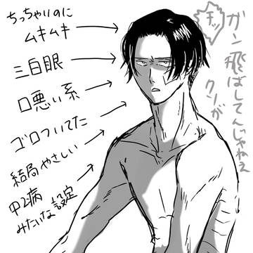 【汚ねェ豚みてェなラクガキ】どっかでみたことある兵長