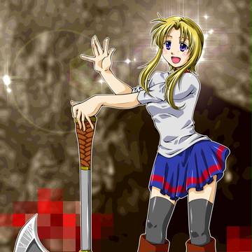 少女はあなたを見てにっこり笑った