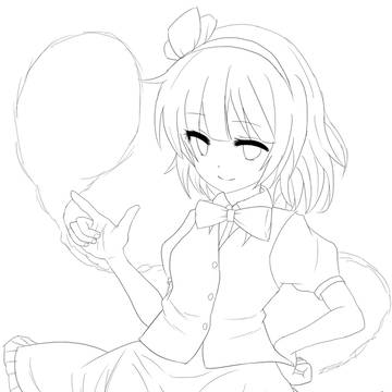 みょん線画