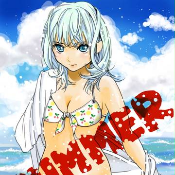 夏の水着姿の女の子