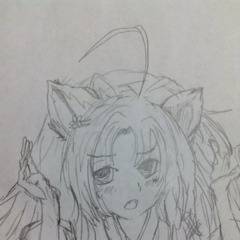 白黒  着物女の子w