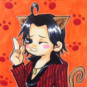 初描き秋にゃん