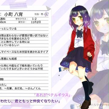【紅学】小町　八宵【名簿】