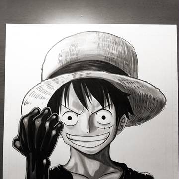 白黒ルフィ