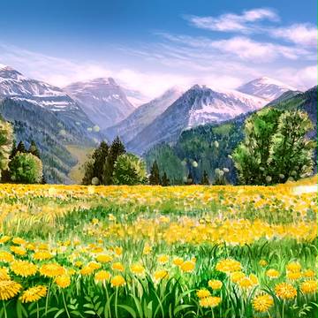 Scene- flowers