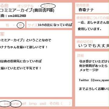 【募集受付終了】 ネコミミアーカイブ　【春歌ナナ・カバー】