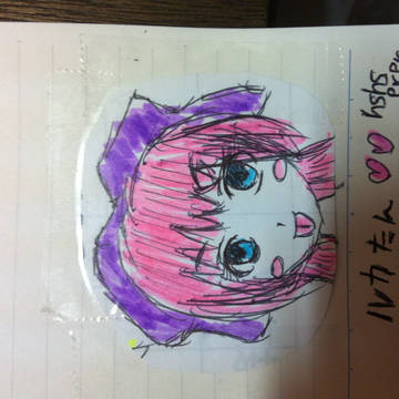 仕事中の落書き