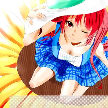 可愛い夏っぽい女の子