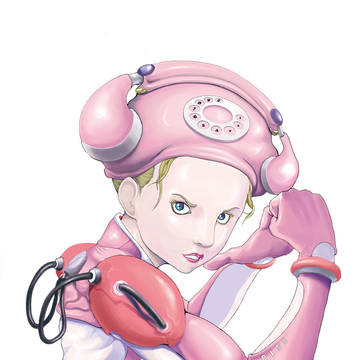 ピンクの電話