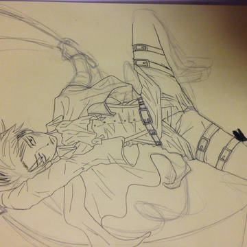 【下書き】　リヴァイ兵長+立体機動装置