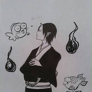 落書き  鬼灯さま+α