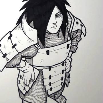 うちはマダラを描いてみた