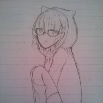 猫耳パーカー