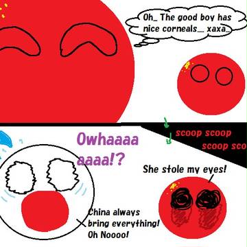A Chinese stole child's eyes.