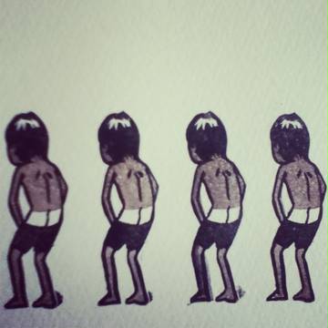 日焼けボーイズ着替えのはんこ
