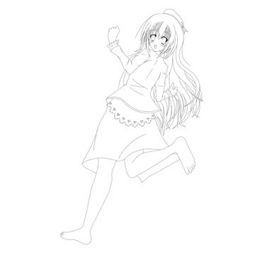 [艦これ]愛宕お姉さん線画