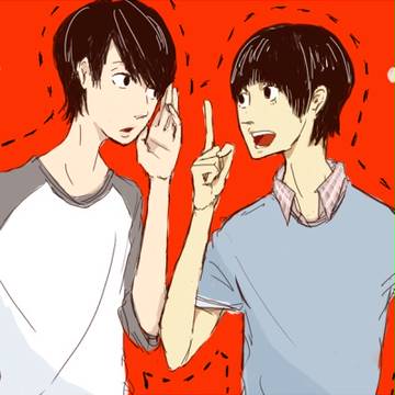 黒色と赤色