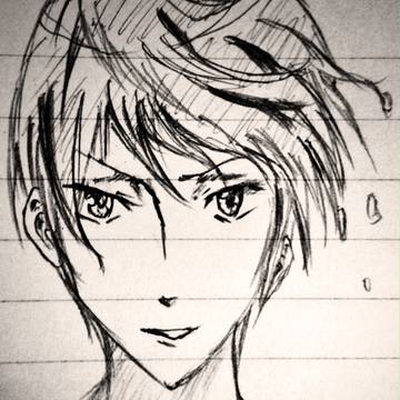 Free!　七瀬遙　【ラフすぎるラフ画】