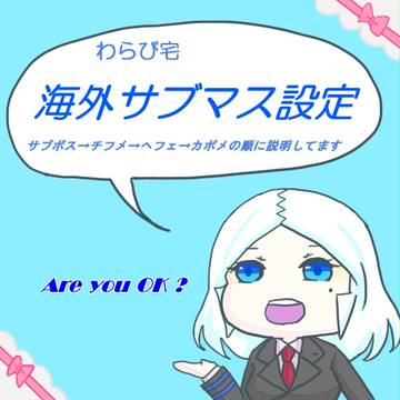 海外マス設定