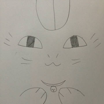 ﾆｬﾝｺ先生初書き