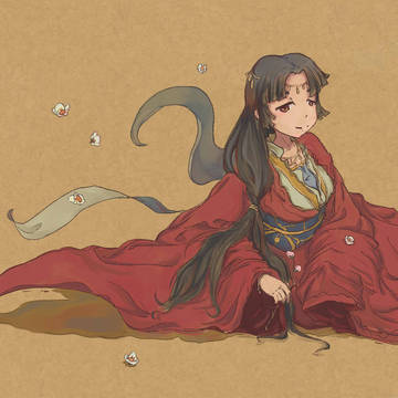 红衣女