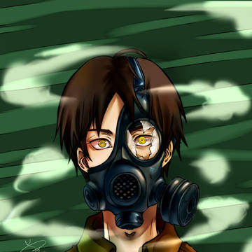 進撃のガスマスク