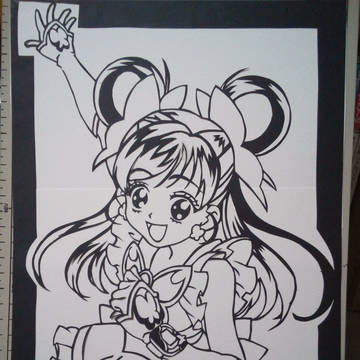 キュアドリーム　切り絵　