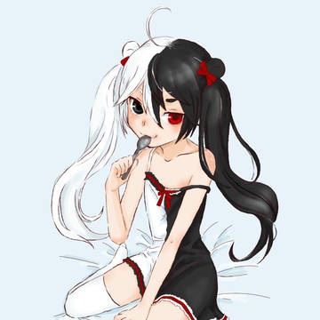 女体黑白熊
