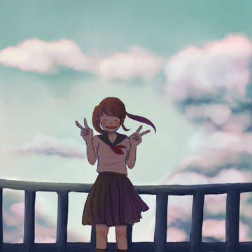 空が綺麗だったので