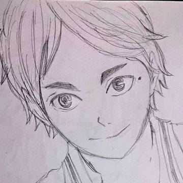 シャーペンで描いた菅原孝支