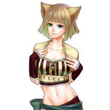 練習絵　猫子