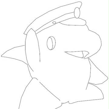 【ぬりえ】東京臨海高速鉄道公式マスコットキャラクターりんかる試作