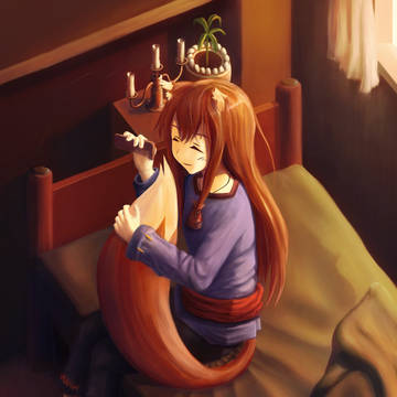 The pleasures of tail grooming