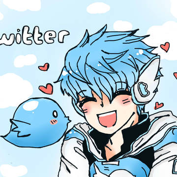 twitterのアニメ ♥_♥