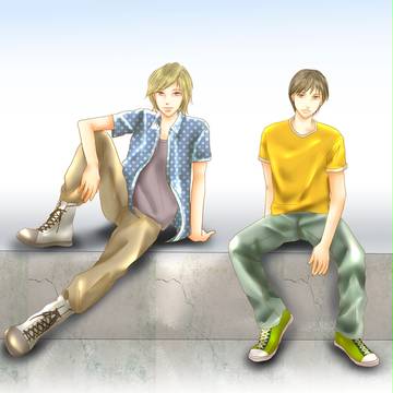 並んで座ろ