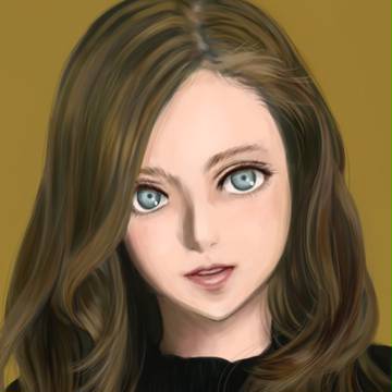 【練習】栗色の髪の少女