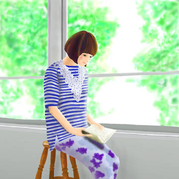 練習012（雑誌の写真を見て描く）