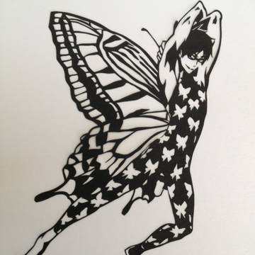 怜 切り絵