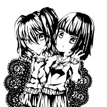 ペアアイコン(線画)