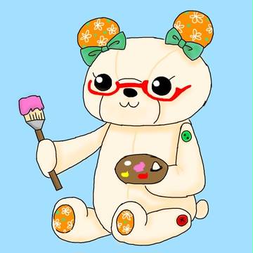 友達をクマ化した